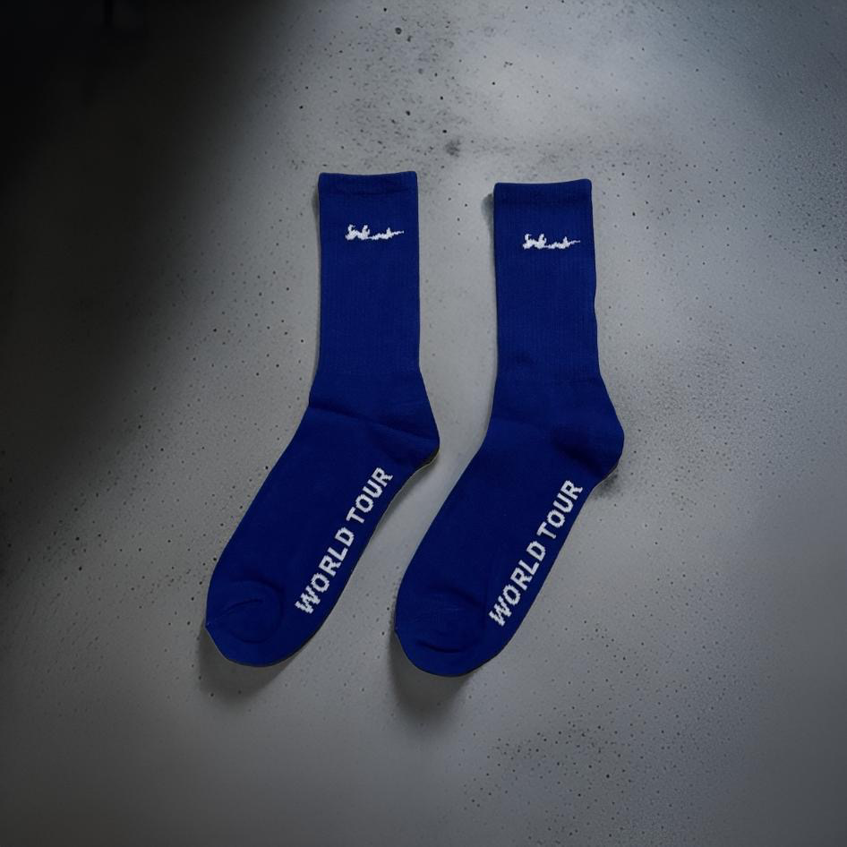 Blue Signature Socks